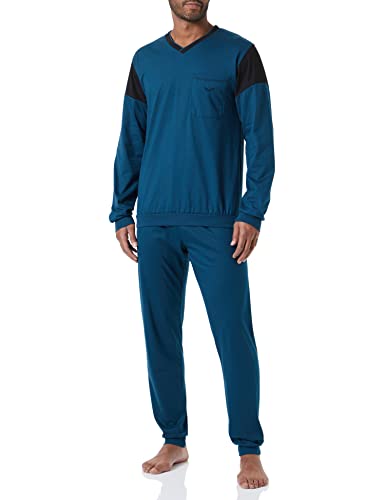 Trigema Herren 637708S Pyjamaset, Saphir, L von Trigema