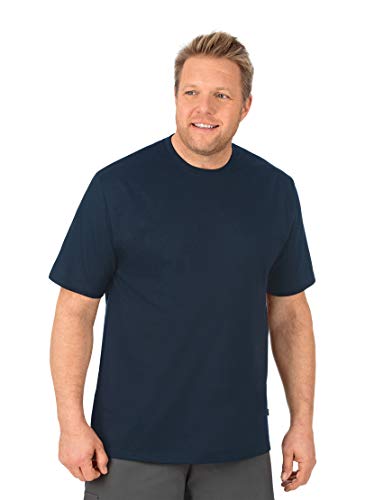 Trigema Herren 638202 T Shirt, Blau (Navy 046), XXL Große Größen EU von Trigema