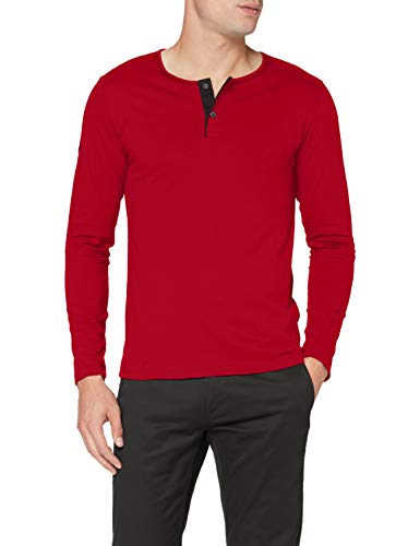 Trigema Herren 6395042 Langarmshirt, Rubin-c2c, L EU von Trigema