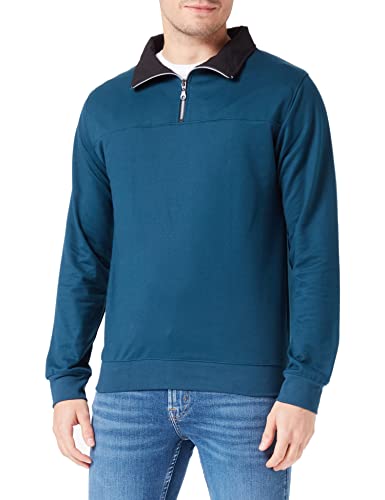 Trigema Herren 674801 Sweatshirt, Saphir, M EU von Trigema