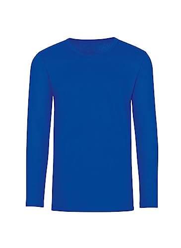 Trigema Herren Langarmshirt 602501, Blau (royal), S von Trigema