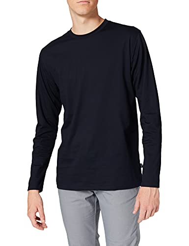 Trigema Herren 636501 Langarmshirt, Navy, L EU von Trigema