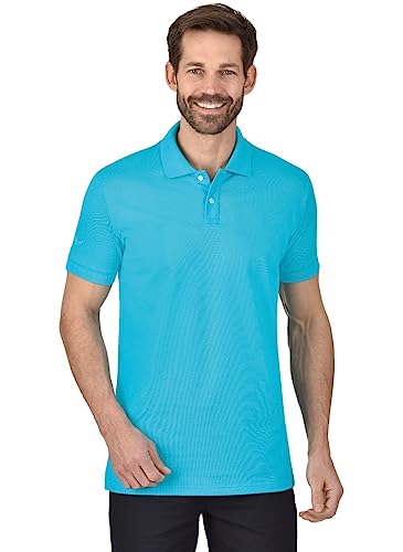 Trigema Herren Elast. Piqué Poloshirt, Blau(azur), L EU von Trigema