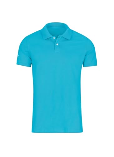 Trigema Herren Poloshirt 626601, Blau(Azur), Small von Trigema