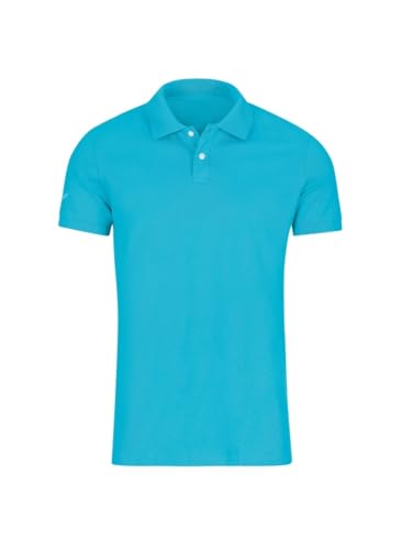 Trigema Herren Poloshirt 626601, Blau(Azur), Small von Trigema