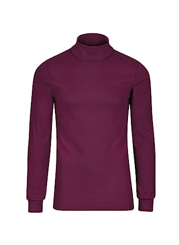 Trigema Herren Sportrollkragenpullover 685010 , Rot (sangria), Large von Trigema