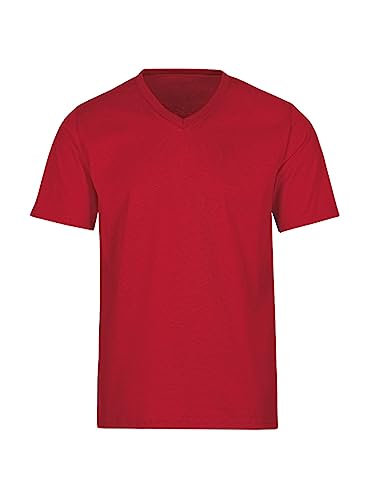 Trigema Herren 637203 T-Shirt, Rot (kirsch 036), 4XL von Trigema