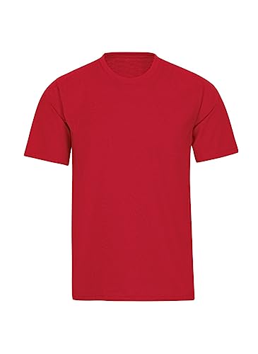 Trigema Herren T-Shirt aus Baumwolle 637202, Kirsch, XXL von Trigema