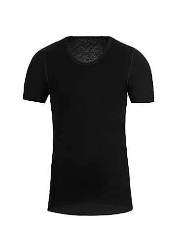 Trigema Herren 6851052 Unterhemd, Schwarz (schwarz 008), Small (Herstellergröße: 5) (2er Pack) von Trigema