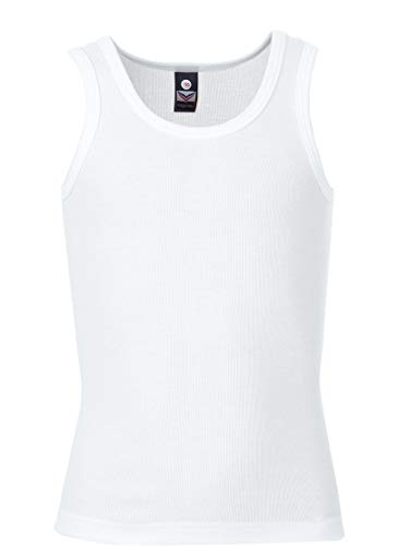 Trigema Jungen 3854002 Unterhemd, Weiß (Weiss 001), 152 (2er Pack) von Trigema