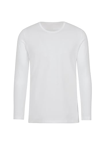 Trigema Mädchen Langarmshirt 202501, Weiß (weiss 001), 128 von Trigema