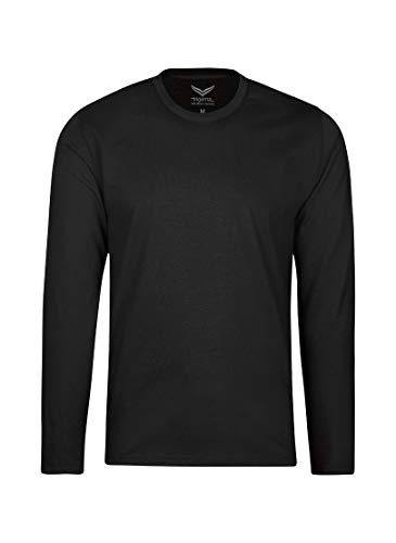 Trigema Mädchen Langarmshirt aus Baumwolle, Schwarz, 140 von Trigema