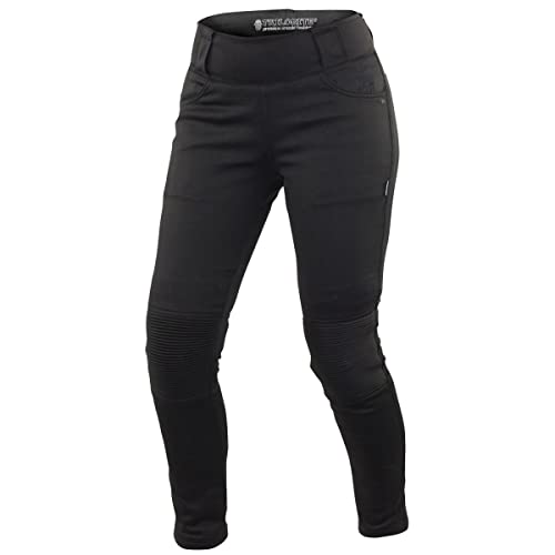 Trilobite Motorrad Leggings Motorradhose Textilhose Damen schwarz Long 34/Long von Trilobite