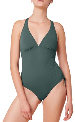 Triumph Damen Summer Expression OP 01 sd One piece Swimsuit, SMOKY GREEN, 44C Triumph Damen Summer Expression OP 01 sd One piece Swimsuit, SMOKY GREEN, 44C von Triumph