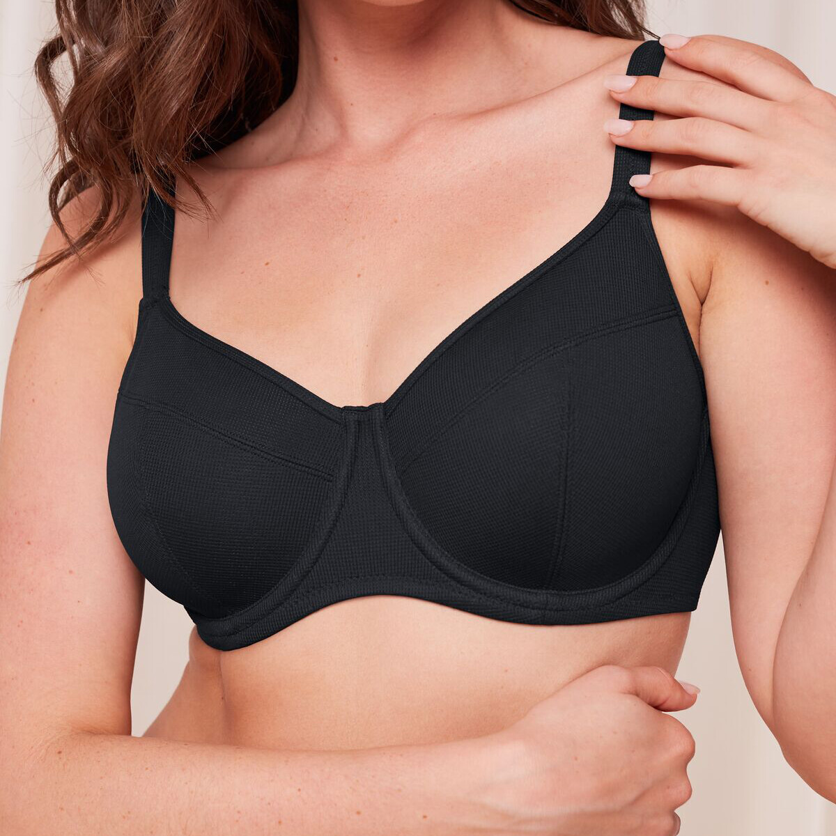 Triumph Summer Glow Bikinioberteil Mit Bügel, Farbe: Schwarz, Größe: 44F, Damen von Triumph