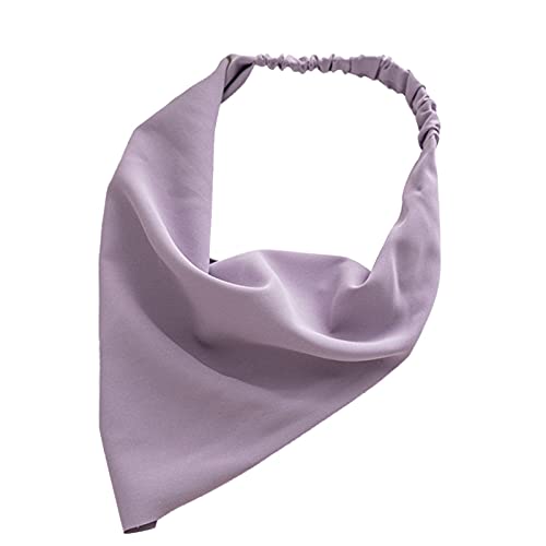 Mit Haarstirnbändern Kopftuch Kopfbandanas Schal Haarpunkt Krawatten Stück 1 Boho Haarpflege Haarbänder for Mädchen (Color : Mauve, Size : One Size) von Trjgtas