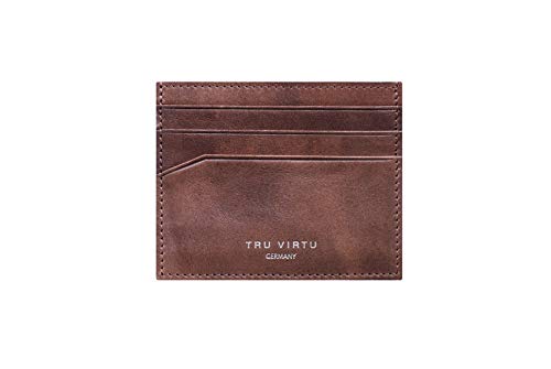 TRU VIRTU® Geldbörse RFID/NFC Schutz - Wallet Soft Natural Brown von Tru Virtu