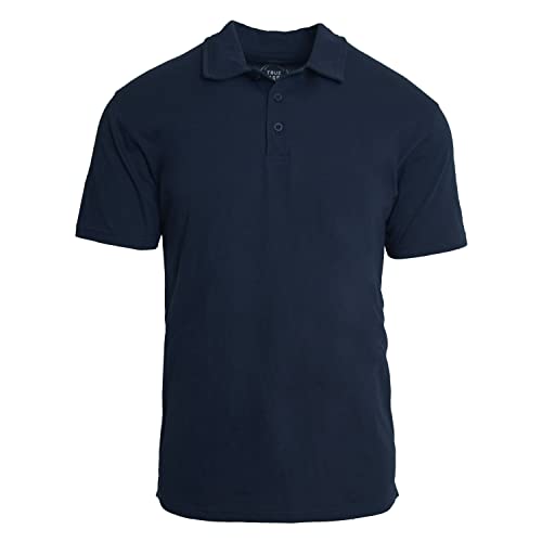 True Classic Herren Kurzarm-Poloshirt, 1er-Pack - Marineblau, M von True Classic