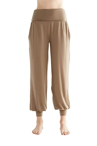 True North Damen Yogahose aus Lyocell Hose Pants 1320-(Mink, M) von True North