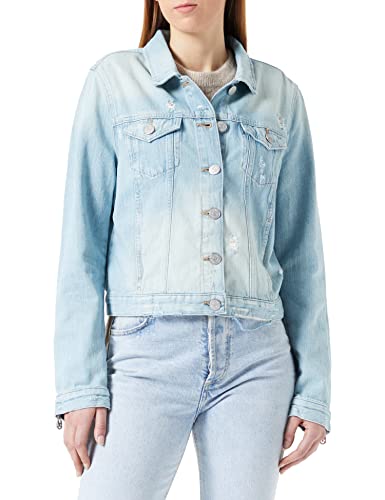 True Religion Damen DENIMJACKET Jeansjacke, Blue, Regular von True Religion