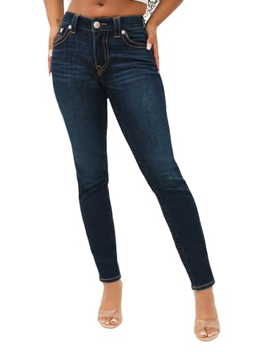True Religion Damen Jennie Mid Rise Curvy Skinny Jeans, Indigo-Upgrade, 27 True Religion Damen Jennie Mid Rise Curvy Skinny Jeans, Indigo-Upgrade, 27 von True Religion