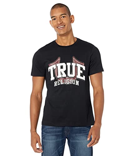 True Religion Herren Logo T-Shirt, Jet Black, Mittel von True Religion