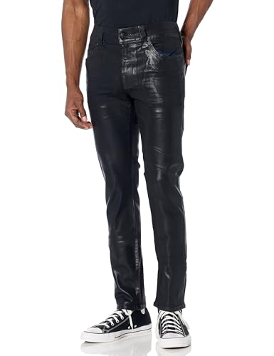 True Religion Herren Rocco No Flap Sn Coated Jeans, Schwarz (Jet Black), 48 von True Religion