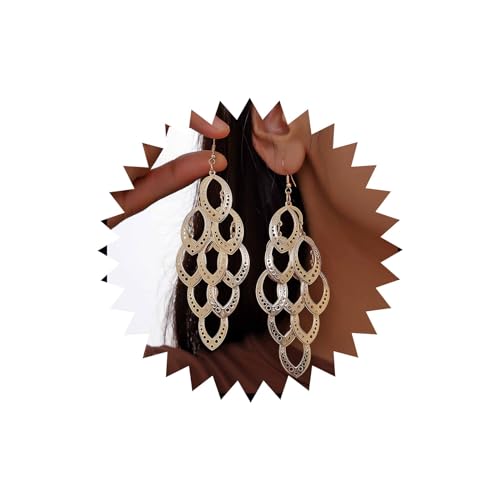 TseenYi Boho Kronleuchter Blatt Ohrring Gold Quaste Blätter Tropfen Ohrring Hohlen Metall Blätter Ohrring Lange Blätter Baumeln Quaste Ohrring Geschichteten Blätter Quaste Ohrring Schmuck Für Frauen TseenYi Boho Kronleuchter Blatt Ohrring Gold Quaste Blätter Tropfen Ohrring Hohlen Metall Blätter Ohrring Lange Blätter Baumeln Quaste Ohrring Geschichteten Blätter Quaste Ohrring Schmuck Für Frauen von TseenYi