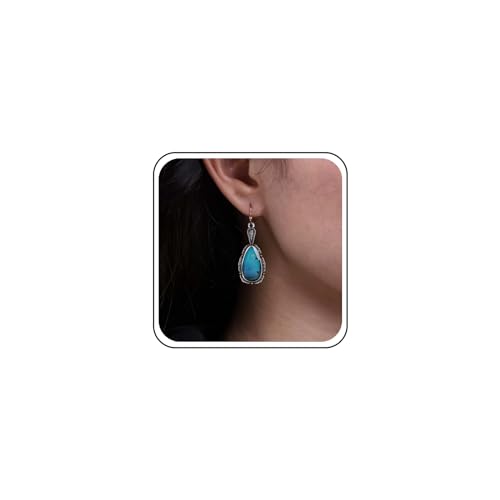 TseenYi Boho Türkis Tropfen Ohrringe Wassertropfen Türkis Haken Ohrringe Retro Türkis Perlen Ohrringe Teardrop Tropfen Ohrringe Schmuck Für Frauen Und Mädchen Geschenke von TseenYi