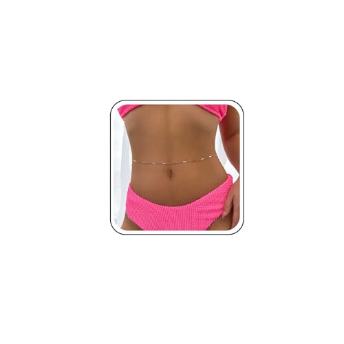 TseenYi Minimalistische Kette Taille Kette Bauch Kette Gold Kette Bauch Körper Kette Sommer Strand Körper Kette Verstellbare Taille Körper Kette Aussage Kette Körper Kette Schmuck Für Frauen Mädchen von TseenYi