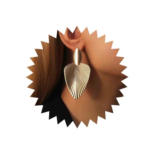 TseenYi Punk Große Blatt Ohrringe Vintage Blatt Tropfen Ohrringe Gold Blatt Baumeln Ohrringe Boho Blatt Ohrstecker Ohrringe Großes Blatt Baumeln Ohrringe Schmuck Für Frauen Und Mädchen von TseenYi