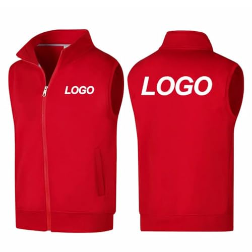Tuboshu Weste mit Individuellem Firmenlogo Personalisierbar Drucken Sie Ihr Eigenes Bild/Text Warme Fleecejacke für Herren und Damen Frühling Herbst Modisch Lässig Weste Red,L Tuboshu Weste mit Individuellem Firmenlogo Personalisierbar Drucken Sie Ihr Eigenes Bild/Text Warme Fleecejacke für Herren und Damen Frühling Herbst Modisch Lässig Weste Red,L von Tuboshu
