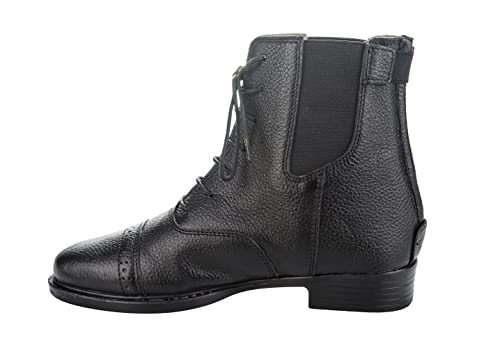 TuffRider Belmont Damen-Paddock-Stiefel, Schnürschuh, Schwarz, 37.5 EU von TuffRider