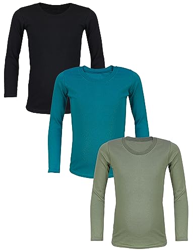 TupTam Langarmshirt Kinder – 3er Pack Unterhemden Jungen & Mädchen, 100% Baumwolle, Unisex, Farbe: Farbenmix 3, Größe: 134 TupTam Langarmshirt Kinder – 3er Pack Unterhemden Jungen & Mädchen, 100% Baumwolle, Unisex, Farbe: Farbenmix 3, Größe: 134 von TupTam