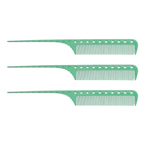 Haarschneidekämme, 3 Stück, Leichte und Umweltfreundliche Schwanzkämme für den Friseursalon zu Hause für Frauen von Tuwei