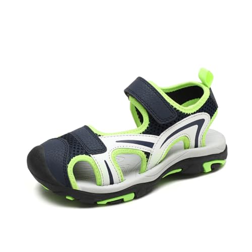 Geschlossene Sandalen Kinder Trekking Sommer Outdoor Schuhe Atmungsaktiv Grün 38EU von Twinice