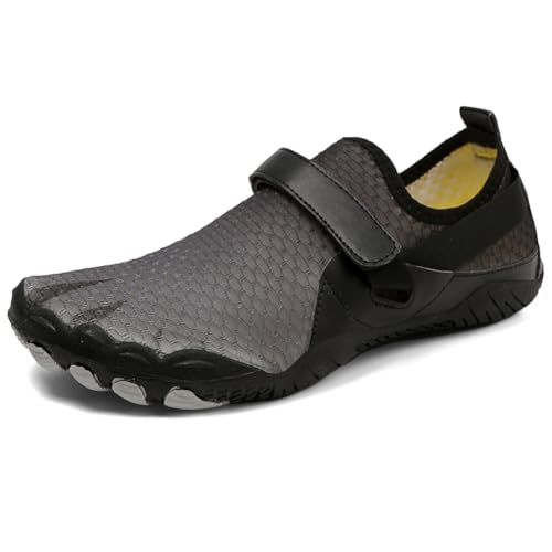 Twinice Unisex Badeschuhe Leicht Atmungsaktive rutschfeste Barfußschuhe mit Dicker Sohle Schwarz 43EU Twinice Unisex Badeschuhe Leicht Atmungsaktive rutschfeste Barfußschuhe mit Dicker Sohle Schwarz 43EU von Twinice