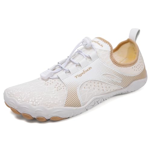 Twinice Unisex Badeschuhe Leicht Atmungsaktive rutschfeste Barfußschuhe mit Dicker Sohle Weiß 37EU Twinice Unisex Badeschuhe Leicht Atmungsaktive rutschfeste Barfußschuhe mit Dicker Sohle Weiß 37EU von Twinice