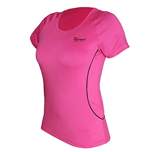 Tyron Lady Sportshirt Proline-1 (Magenta - L) | | Damen | Kurz arm | Laufshirt | Sport | Running | Training | Team | Trikot | atmungsaktiv von Tyron