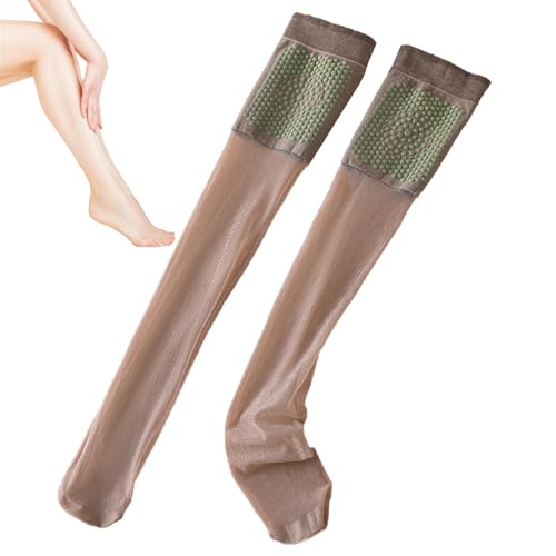 Over-the-Calf-Socken für Damen - Knieverdickte hohe Damensocken mit Beifuß - Weiche Overknee-Socken, atmungsaktive Kniestrümpfe für Zuhause, Klimaanlage, Sommer Tytlyworth von Tytlyworth