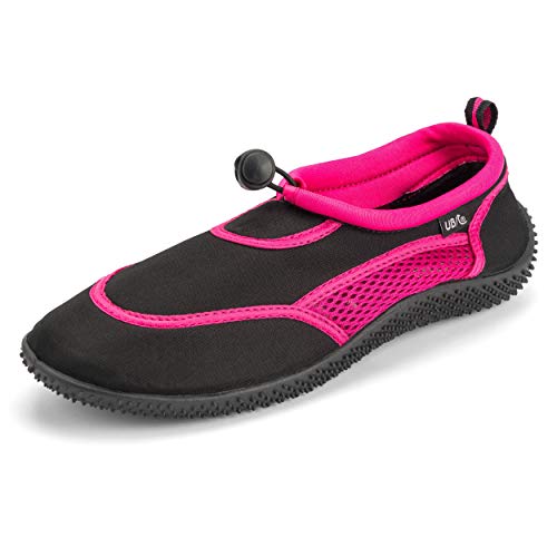 Urban Beach Damen Aquaschuhe Toggle Strandschuhe, Pink - rose - Größe: 40 EU von Urban Beach