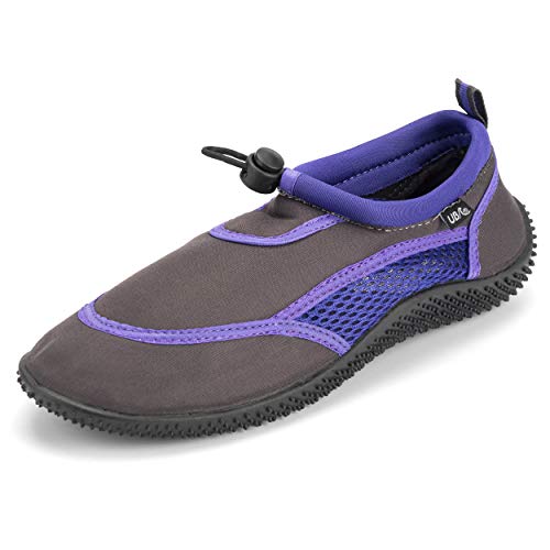 Urban Beach Damen Aquaschuhe Toggle Strandschuhe, Violett - violett - Größe: 37 EU von Urban Beach