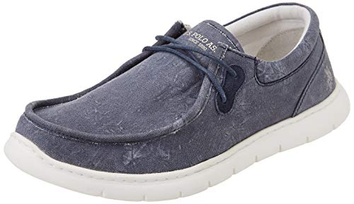 U.S. POLO ASSN. Herren LENDL164 Canvas Mokassin, dkbl, 40 EU von U.S. POLO ASSN.