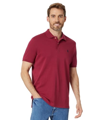 U.S. Polo Assn. Herren Solid Interlock Shirt, Beet Burgundy, XX-Large von U.S. POLO ASSN.