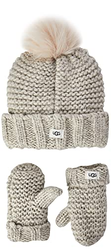 UGG Baby-Mädchen K Infant Strickset, hellgrau, One Size von UGG