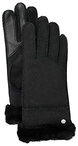 UGG Damen W Seamed TECH Glove W NÄHTER TECHHANDSCHUH, Schwarz, S von UGG