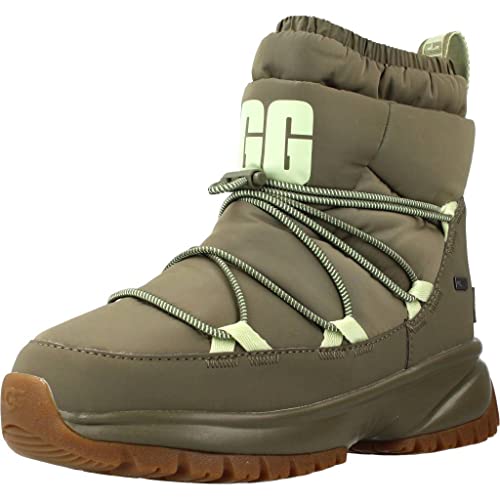 UGG Damen Yose Puffer Mid Stiefel, Burnt Olive, 37 EU von UGG