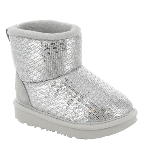 UGG Jungen Unisex Kinder Classic Mini Mirror Ball Stiefel, Burnt Olive Black, 26 EU von UGG