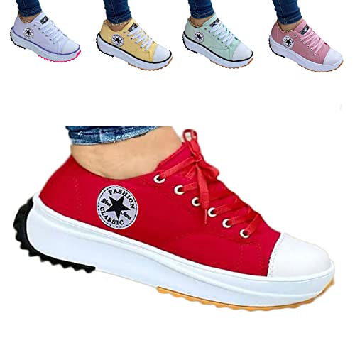 Neue Womens Canvas-Trainer, 2022 Segeltuchschuhe Damenmode Trainer, 2022 Canvas Shoes Women Fashion Trainers, Freizeitschuhe Sneaker Sommerschuhe, rutschfeste Damenschuhe von UGIF