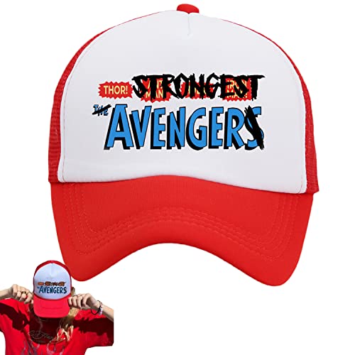 UGIF Thor Strongest Avenger Cap, Thor 4 Love and Thunder Hat, Thor Stärkste Avenger Kappe, Individuell Verstellbar Snapback Cap, Atmungsaktive Mode Sonnenhut, Trucker Cap von UGIF